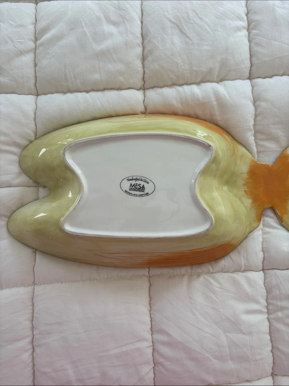 Handmade decorative yellow